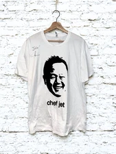 Chef Jet Tila Signed Chef Face Sz. XL T-Shirt Autographed To Julie NWT