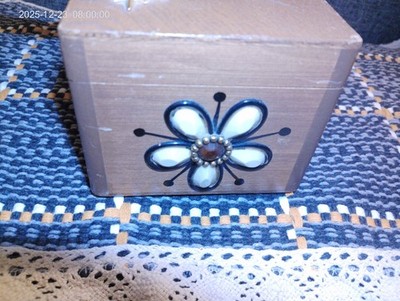 Vintage Jeweled Enid Collins Mille Fleur wood box purse handbag | eBay