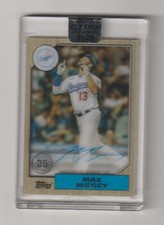2022 Topps Clearly Max Muncy 1987 Style On Card Auto LA Dodgers *BCGUYS*