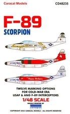 Caracal Decals 1/48 NORTHROP F-89 SCORPION USAF & ANG Versions