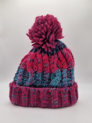 Beechfield Bobble Hat Beanie Pink Warm Winter Infant Girls BNWT