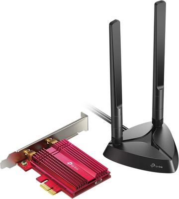 TP-Link WiFi 6 AX3000 PCIe Card (Archer TX3000E), Up to 2400Mbps, black 
