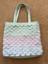 Cat  Jack Girls Mermaid Scaled Totebag Lavender  Purple, Purse, Handbag Easter