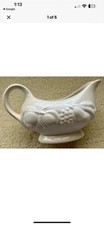 Tabletops Unlimited Gallery White Ceramic Gravy Boat - Harvest NATURE