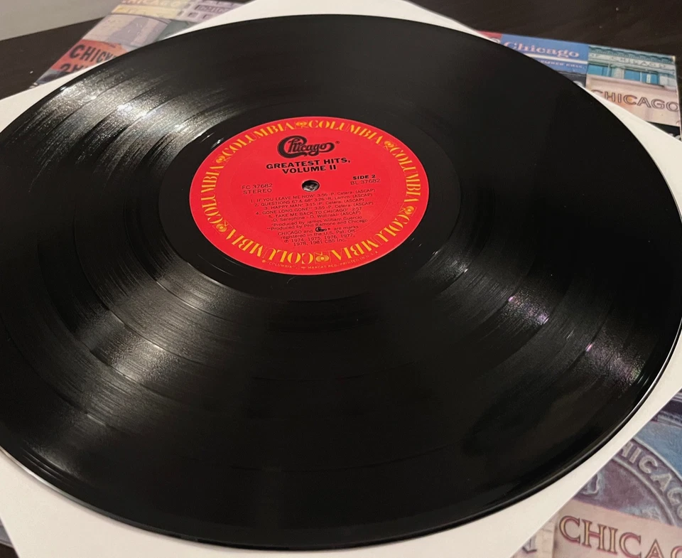 CHICAGO - Greatest Hits Volume II (1981 Promo) - 12" Vinyl Record LP - EX - Image 4 of 4