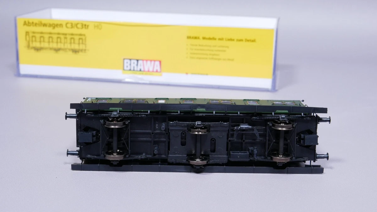 H0 DC Brawa 45460 Abteilwagen 2. Kl. B3 67 023 Ksl DB OVP #YÜ_1130