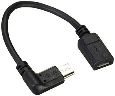ELECOM TB-MBFMBL01BK L-Form USB 2.0 Adapter MicroB Buchse auf MicroB Stecker ...