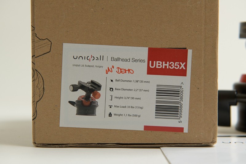 UniqBall UBH-35X Ball Head Panning Base, supports up to 33 lbs