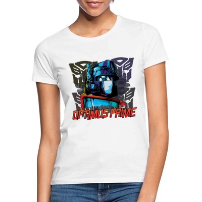 Transformers G1 Optimus Prime Autobots Portrait Frauen T-Shirt