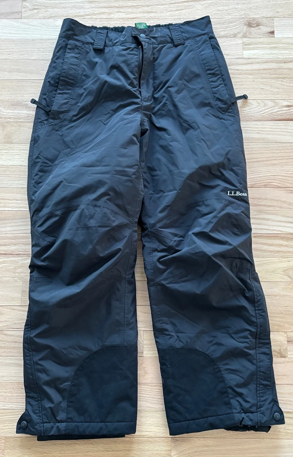 LL Bean Ski Pants Womens Medium Black Waterproof Insulated Snow