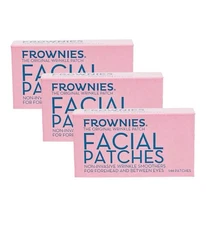 3 Pack Frownies Facial Patches for Forehead & Between Eyes Smooths  3 X  144 Ct