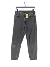 Zara Women's Jeans UK 8 Grey 100% Cotton Mom