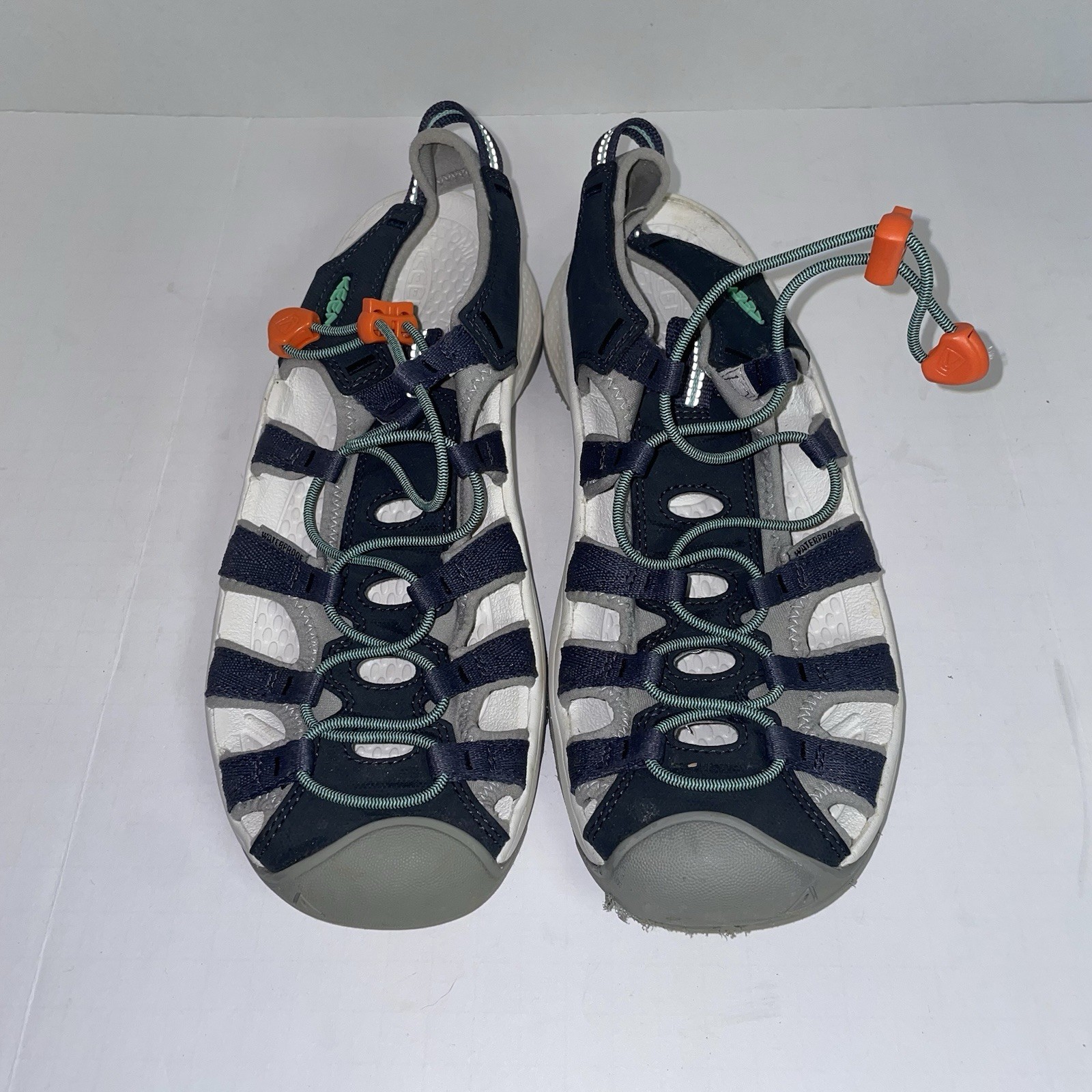 KEEN Sandalo donna Astoria West punta chiusa sportivo blu navy vetro smussato misura 8 5