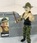 VINTAGE GI JOE ARAH SGT SLAUGHTER 1986 COMPLETE WITH CARD HASBRO