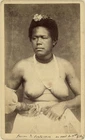 New Hebrides native woman c 1875-80. Allan Hughan, Santa Cruz New Caledonia