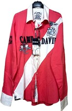 BNWT CAMP DAVID Men's Coral Color Long Sleeve Shirt Size L regular fit