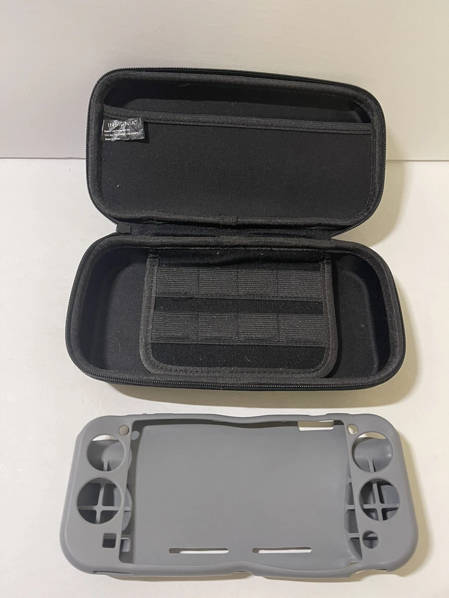 Insignia Go Case for Nintendo Switch Lite Console Black W Grey