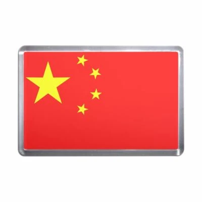 BADGEBEAST China Flag Plastic Fridge Magnet (S, M, L, XL)