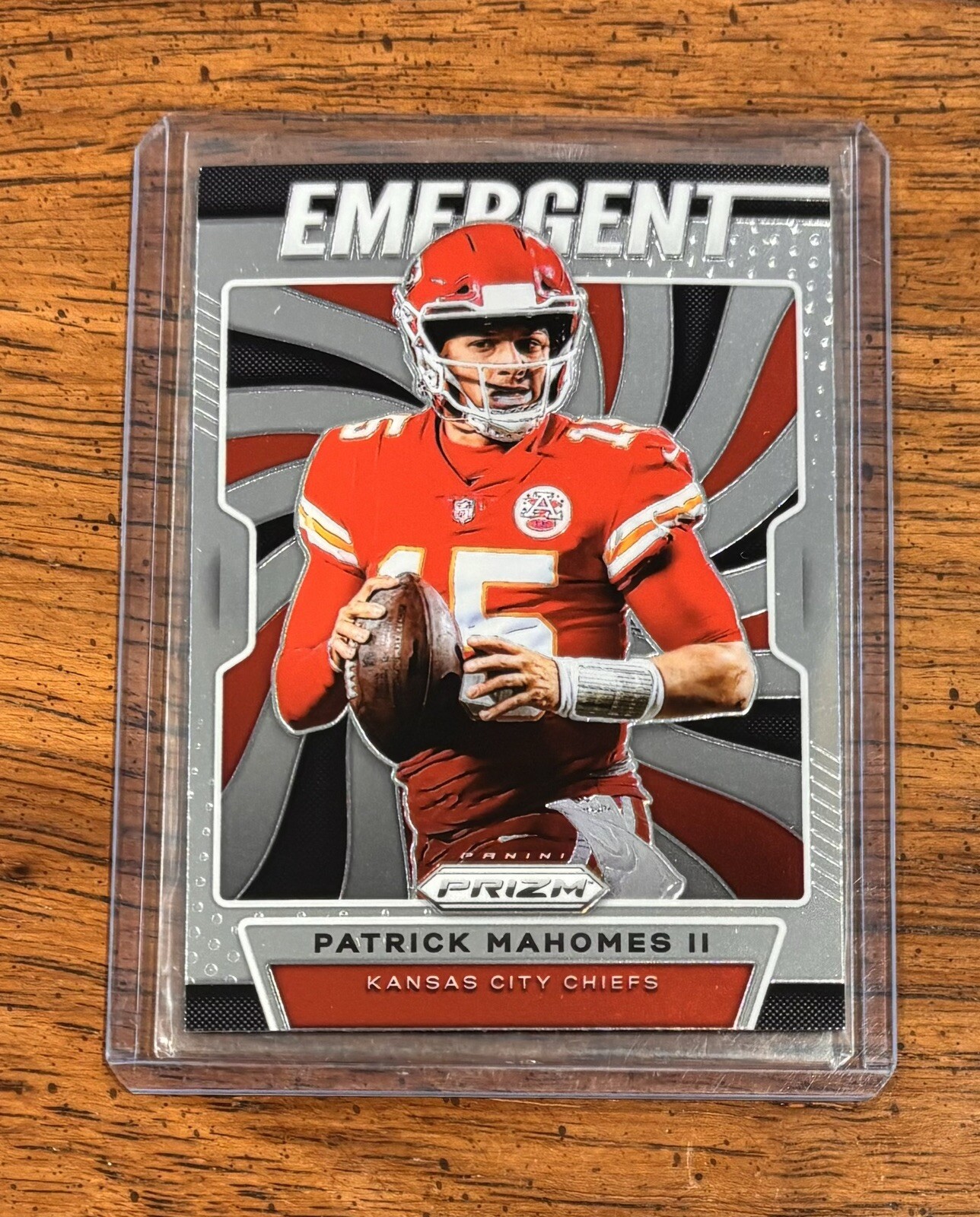 2019 Panini Emergent Prizm Patrick Mahomes II #E-PM Kansas City Chiefs 2nd Year