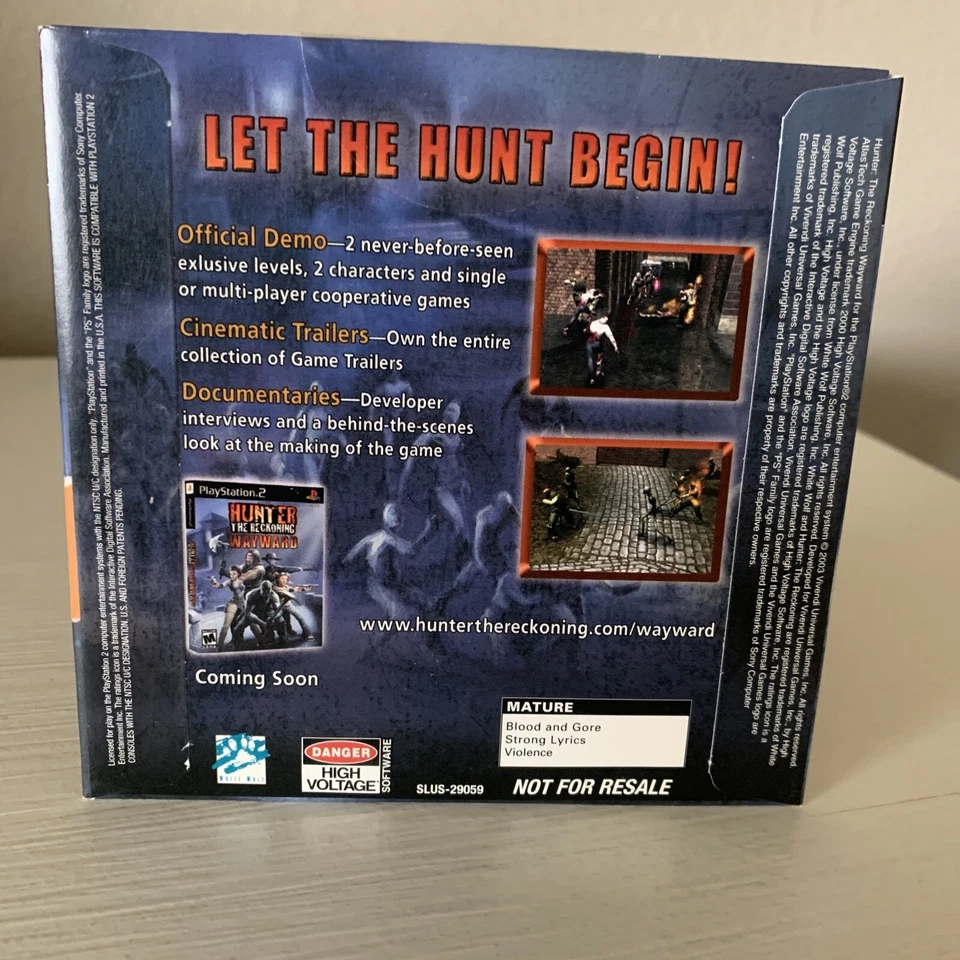 Hunter The Reckoning Wayward Demo Disc Exclusive Levels Bonus Promo RARE NEW PS2 - Image 2 of 4