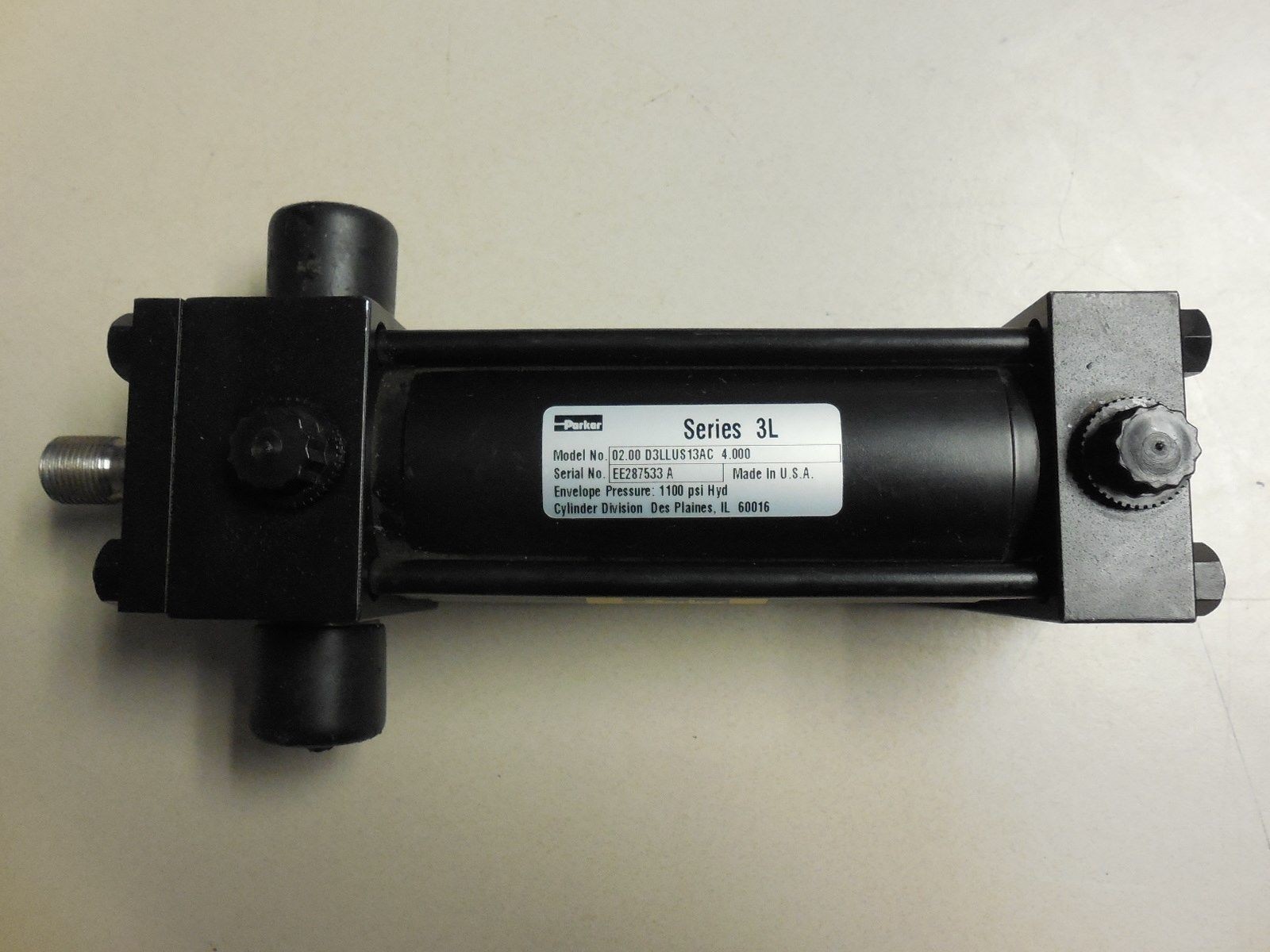 PARKER SERIES 3L 02.00 D3LLUS13AC 4.000 HYDRAULIC CYLINDER NEW NO BOX