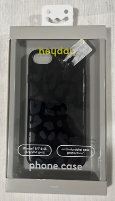 Heyday Apple iPhone 8/7/6 & SE (3rd & 2nd Gen) Black Leopard Print Phone Case