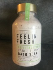 FEELIN FRESH REVITALIZING VANILLA MINT BATH SOAK 7.7 OZ - BRAND NEW SEALED