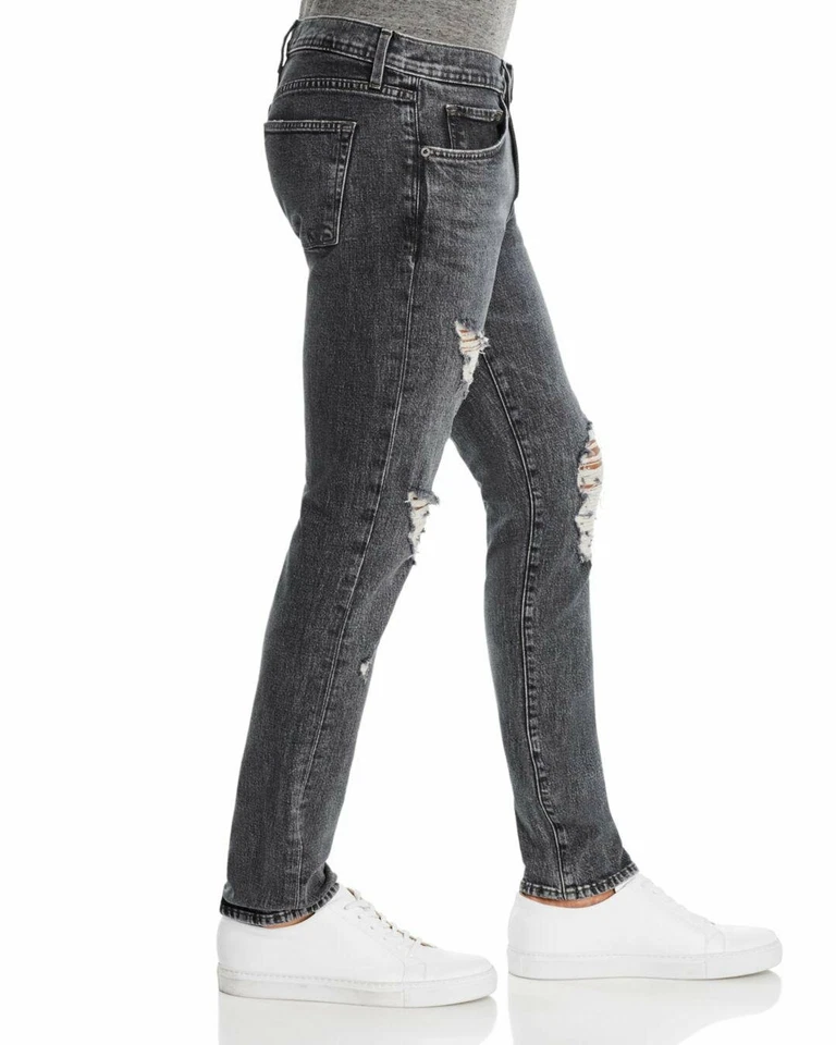 J Brand Men's Mick 32" Black Distressed Skinny Fit Jeans L91719 Size 31 - Image 2 of 3