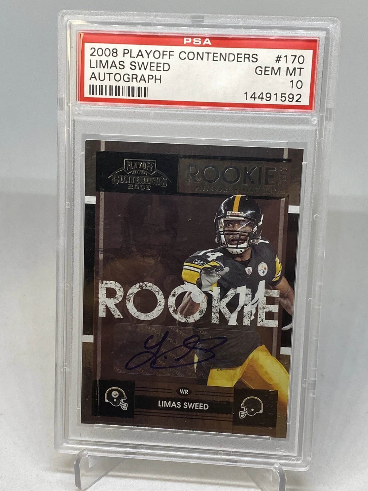 Limas Sweed Playoff Contenders #170 Autograph