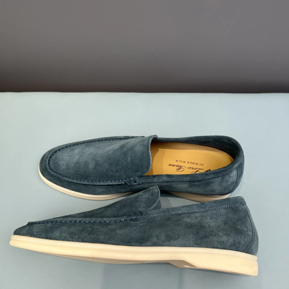 2025 Summer Mens Suede Loafers Shoes All Size in Stock Slip on Shoes Business - Image 3 of 4