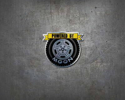 Powered By Moon original Mooneyes Aufkleber - NOS Aircooled Hot Rod Sticker