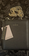 Kedzie Best Little Bag Saffiano Vegan Leather Black Crossbody Purse New