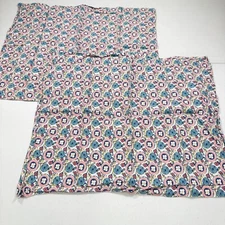the company store pillowcase sham pair pink blue floral cotton modern