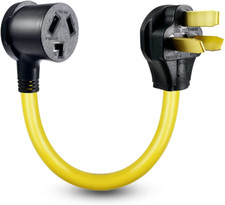 10-50P 50-Amp 3-Prong Old Style Dryer/Range Plug to 10-30R 3-Prong Dryer Outlet