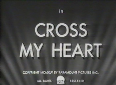 CROSS MY HEART  1945 (DVD) BETTY HUTTON, SONNY TUFTS