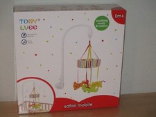 Tony Lvee Safari Baby Mobile Soothing Music and Motion 4 Different Plush Animals