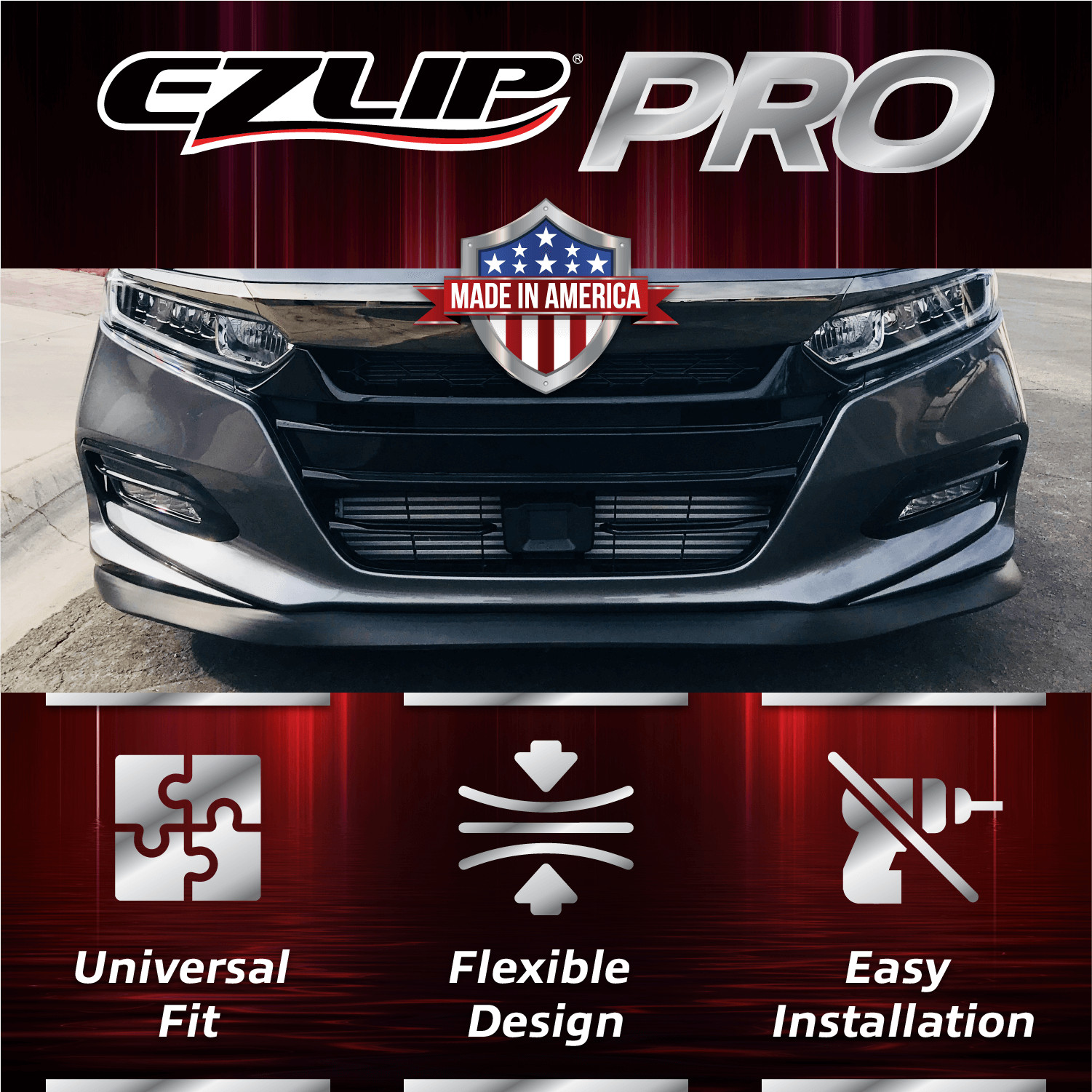 EZ Lip Front Splitter PRO - 2-inch Spoiler Body Kit Wing Trim Jaguar Mini Lotus
