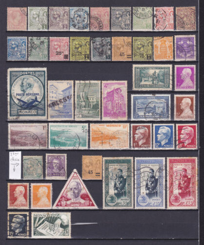 MONACO - Lot timbres anciens oblitérés - Afbeelding 1 van 1