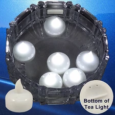 FREESH 36X Waterproof LED Floating Tealight Flameless Candle Wedding Party WHITE