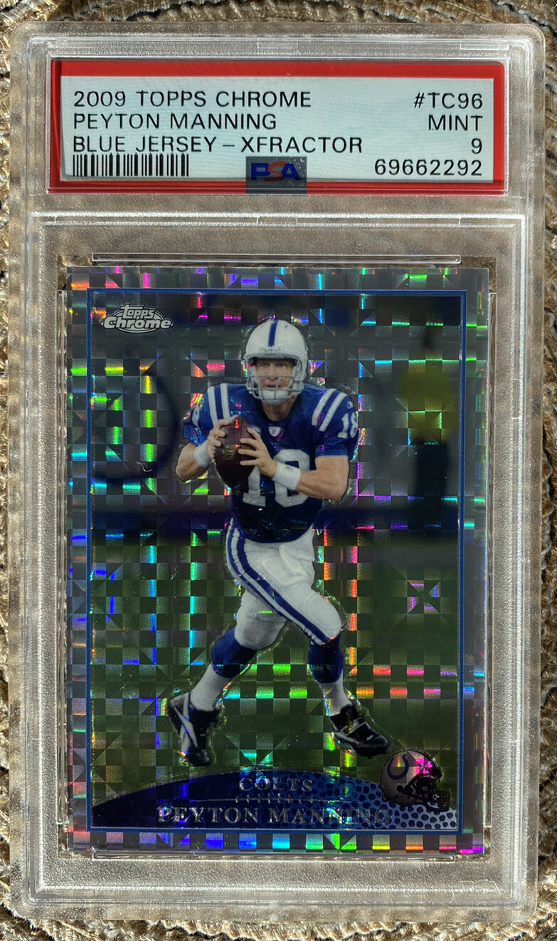 2009 Topps Chrome Xfractor Peyton #TC96 Manning PSA 9 Mint