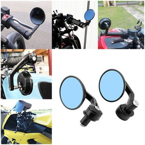 Motorcycle Round Handle Bar End Mirrors For Triumph Ducati Scrambler Cafe Racer Ebay