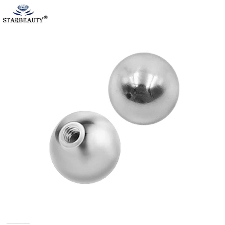 10 Pcs Ricambio Palline per Piercing Pancia Capezzolo Barretta Labbro Lingua - Immagine 2 di 4