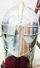 Medieval Armor Viking Vendel Helmet With Chainmail Halloween Costume Helmet Gift