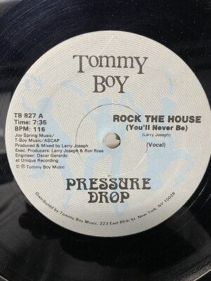 #ad Pressure Drop Rock The House You#x27;ll Never Be 12quot; 1982 Tommy Boy Hip Hop $13.95