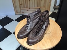 Vintage Lady Star Handgemachte Leder Stiefeletten braun Größe 36