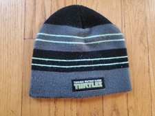 Ninja Turtles Beanie Hat Kids Boys Juniors Outdoors Winter Ski Black Green