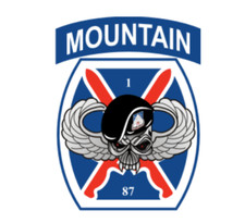 4" 10th mountain 87th infantry regiment army bumper sticker decal usa made