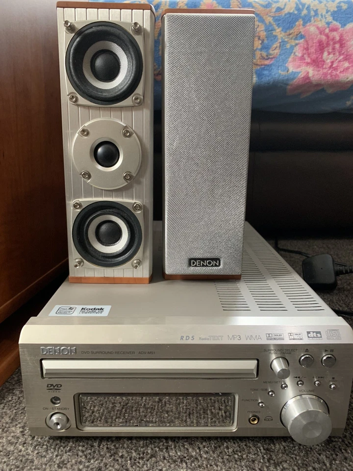 DENON 2.1ADV-M51 MINI AMPLIFIER CD DVD PLAYER, DSW-3L SUB PACKAGE, TUNER, REMOTE - Image 4 of 4