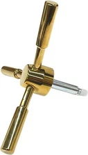 Gun Safe Handle - 3 Spoke Handle with Gold Finish for Strong Box,Gun Safes