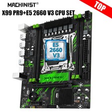 X99 PR9 Motherboard Kit LGA 2011-3 Xeon E5 2660 V3 CPU SET DDR4 RAM NVME USB 3.0